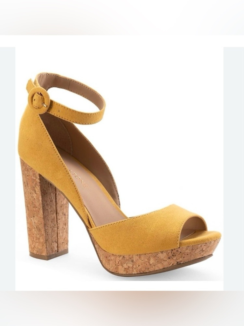 Sun + Stone Mustard Suede Platform Heels - Size 11 - NWOT!